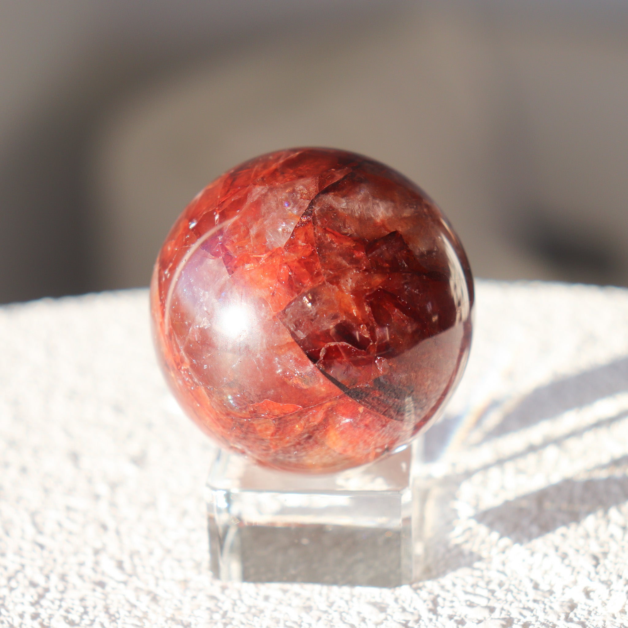 A Grade Fire Quartz Sphere #1
