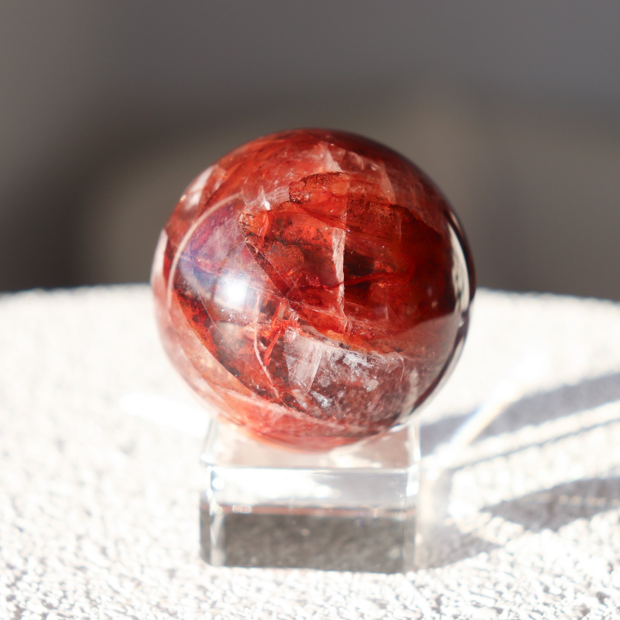A Grade Fire Quartz Sphere #3