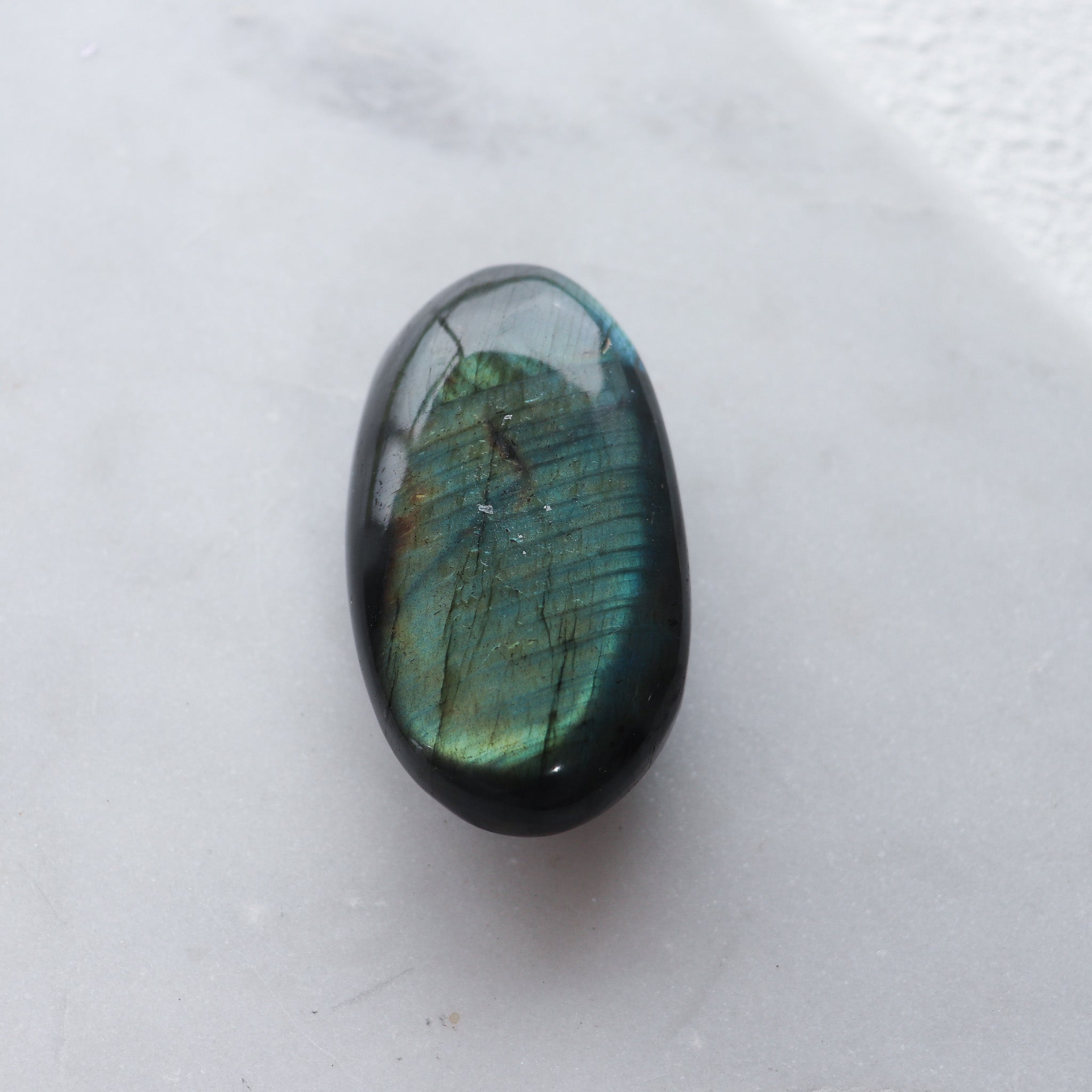 A Grade Labradorite Palm #ae