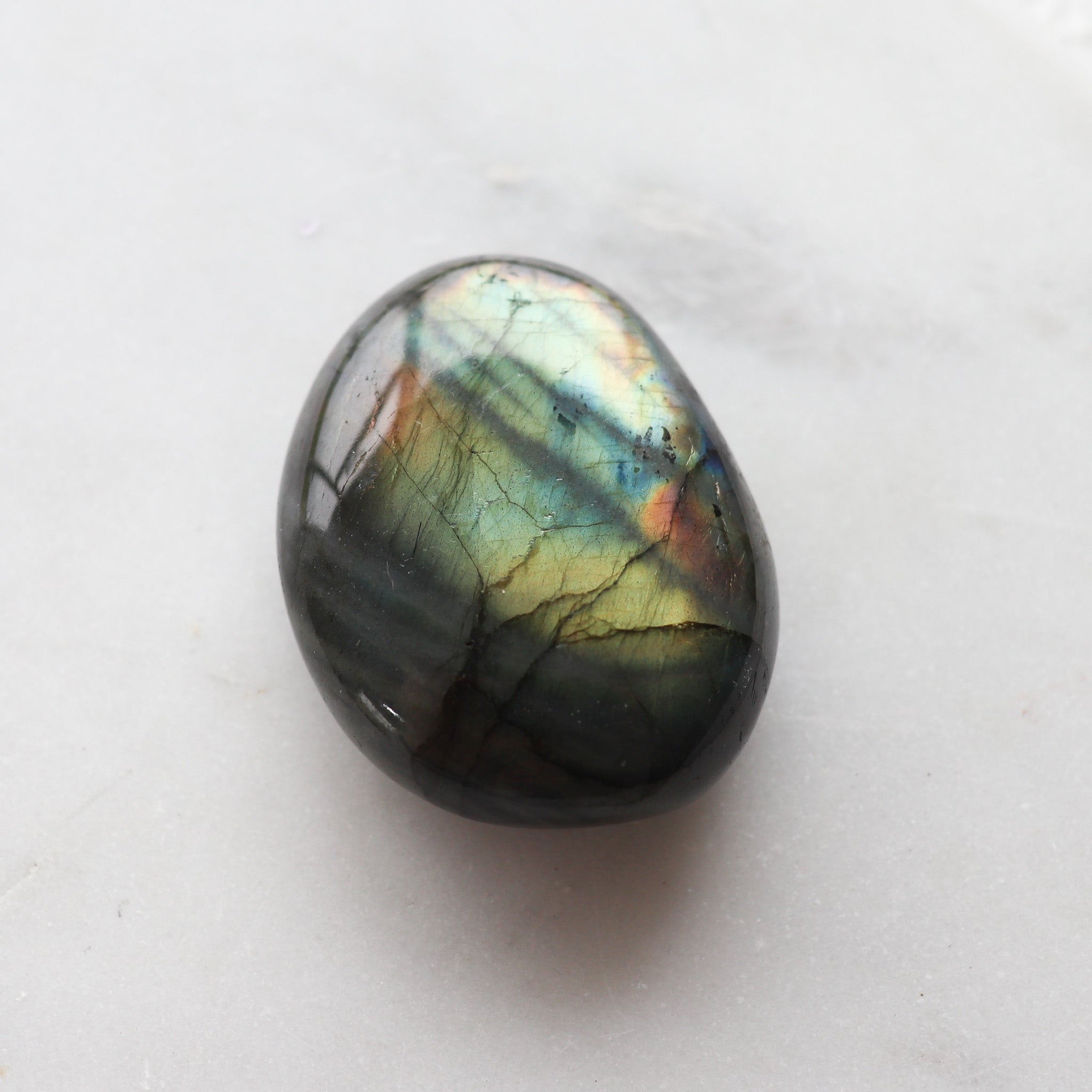 A Grade Labradorite Palm #af
