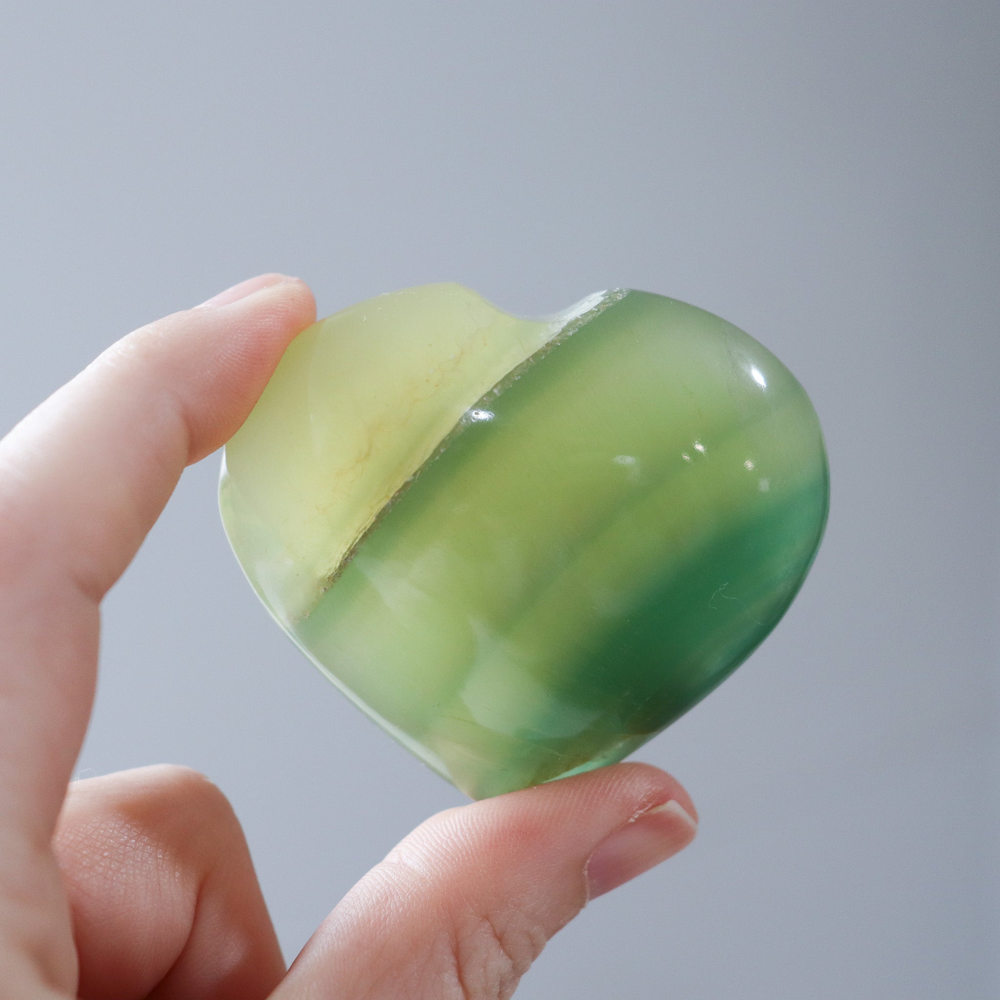 Lemon Lime Fluorite Palm #ao