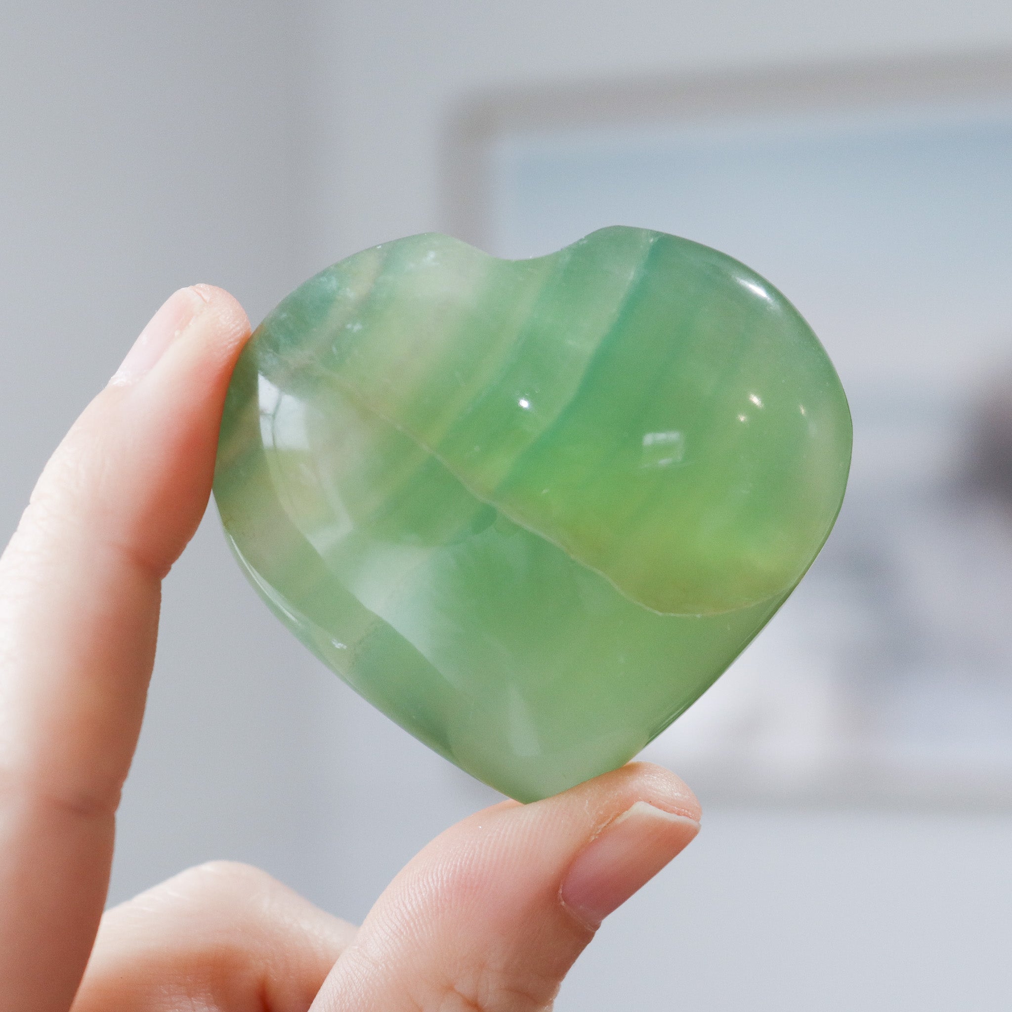 Lemon Lime Fluorite Palm #ap