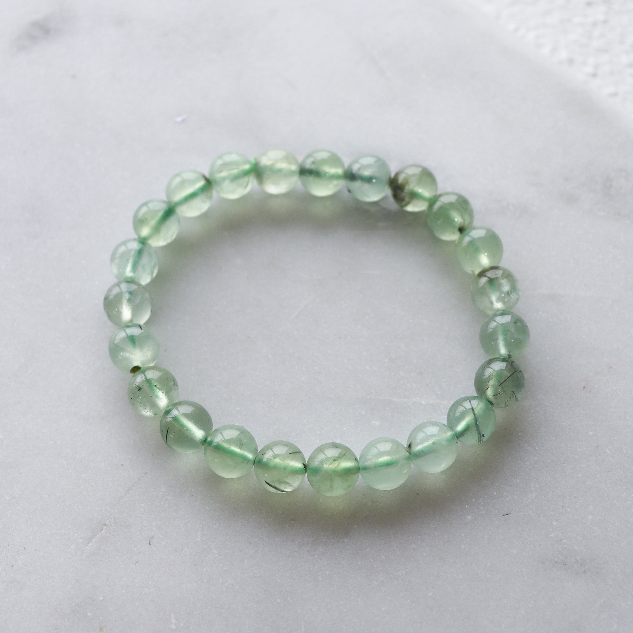 Fluorite 8mm Beaded Bracelet