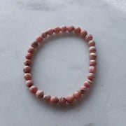 Rhodocrosite 6mm Beaded Bracelet