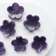 Lepidolite Flower Worry Stone