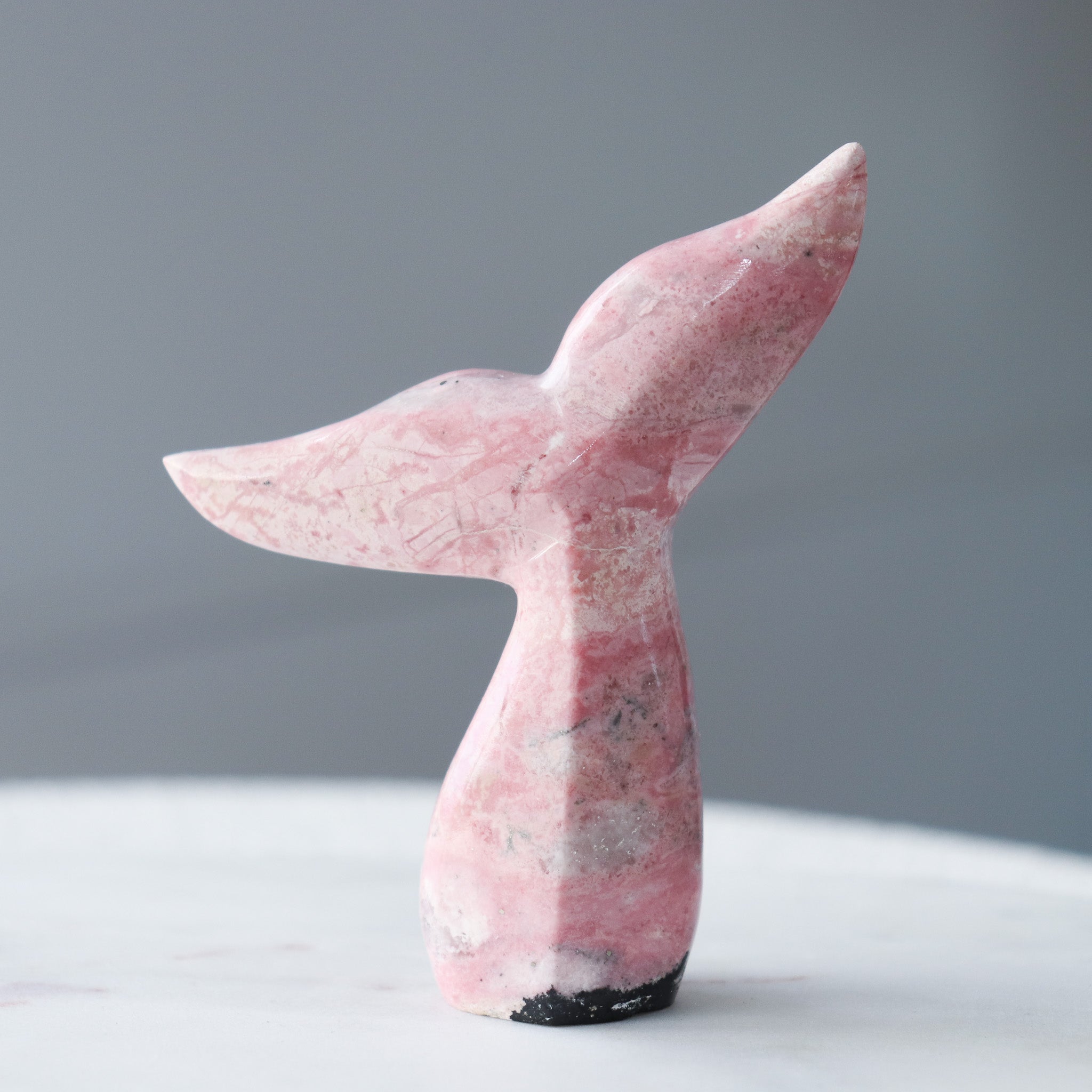 Rhodonite Whale Tail #1