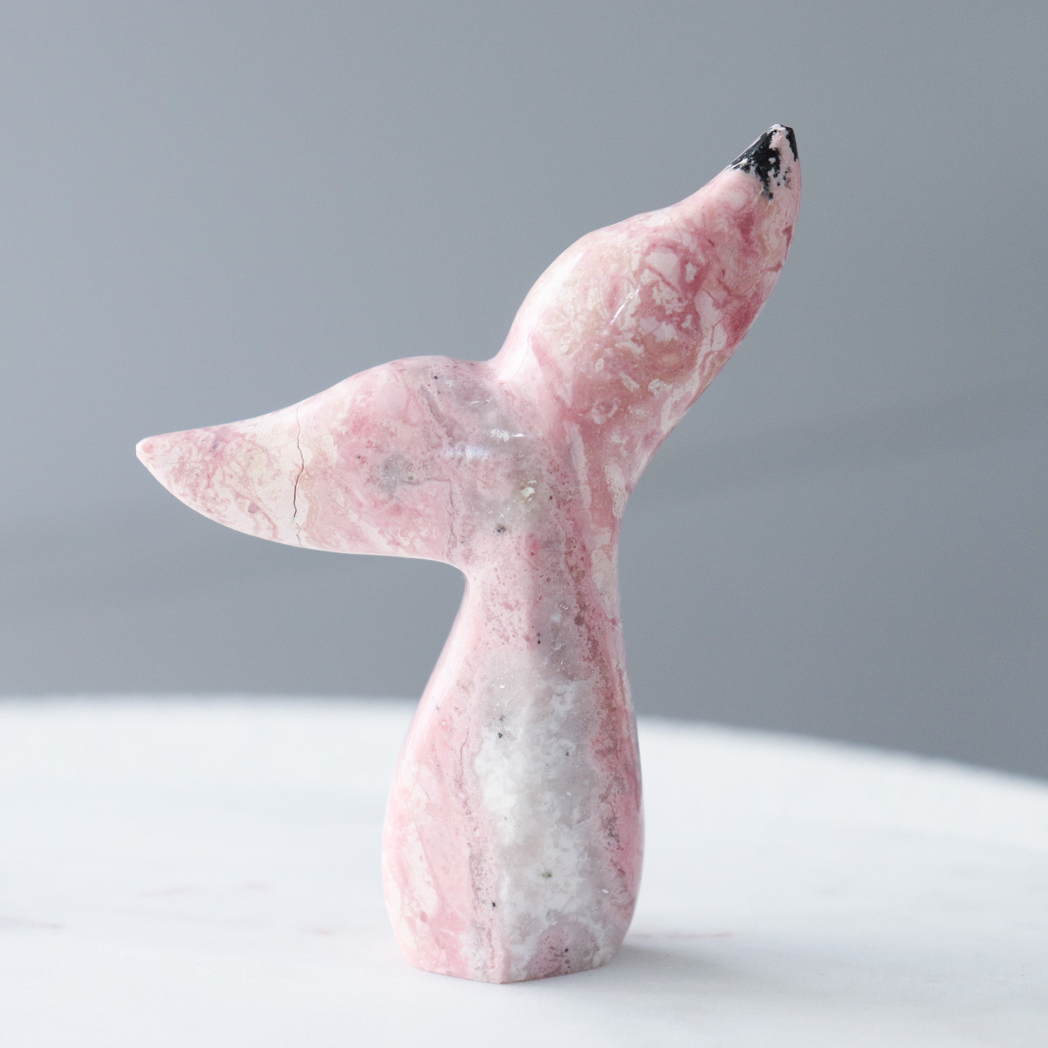 Rhodonite Whale Tail #2
