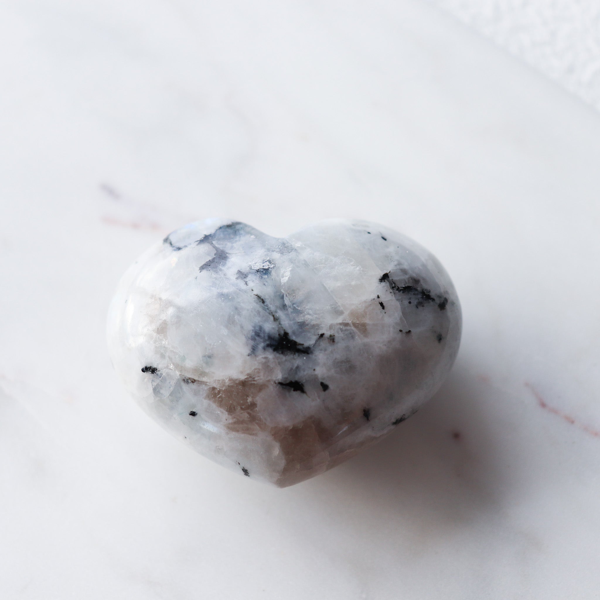 Rainbow Moonstone Heart #1