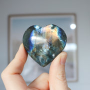 A Grade Labradorite Standing Heart #2