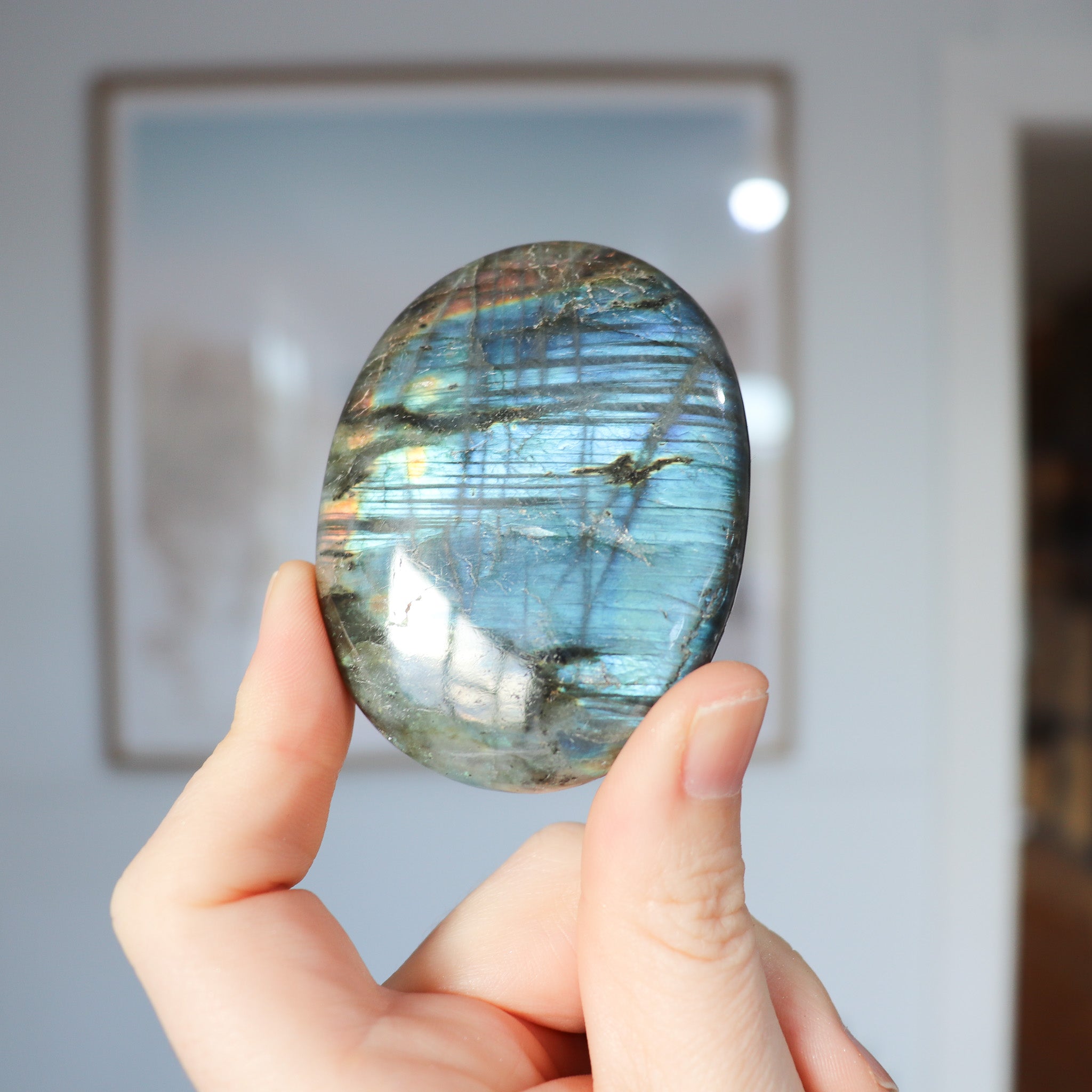 A Grade Labradorite Palm #2