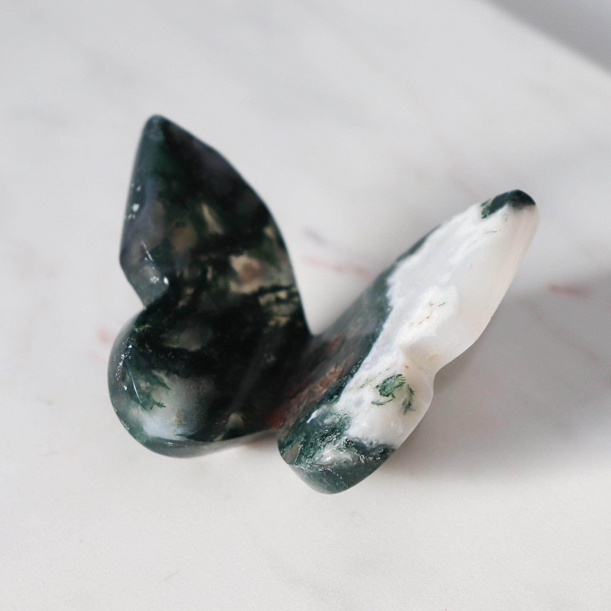 Moss Agate Butterfly