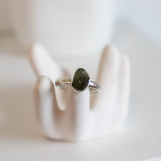 Moldavite Ring Size 6 #1