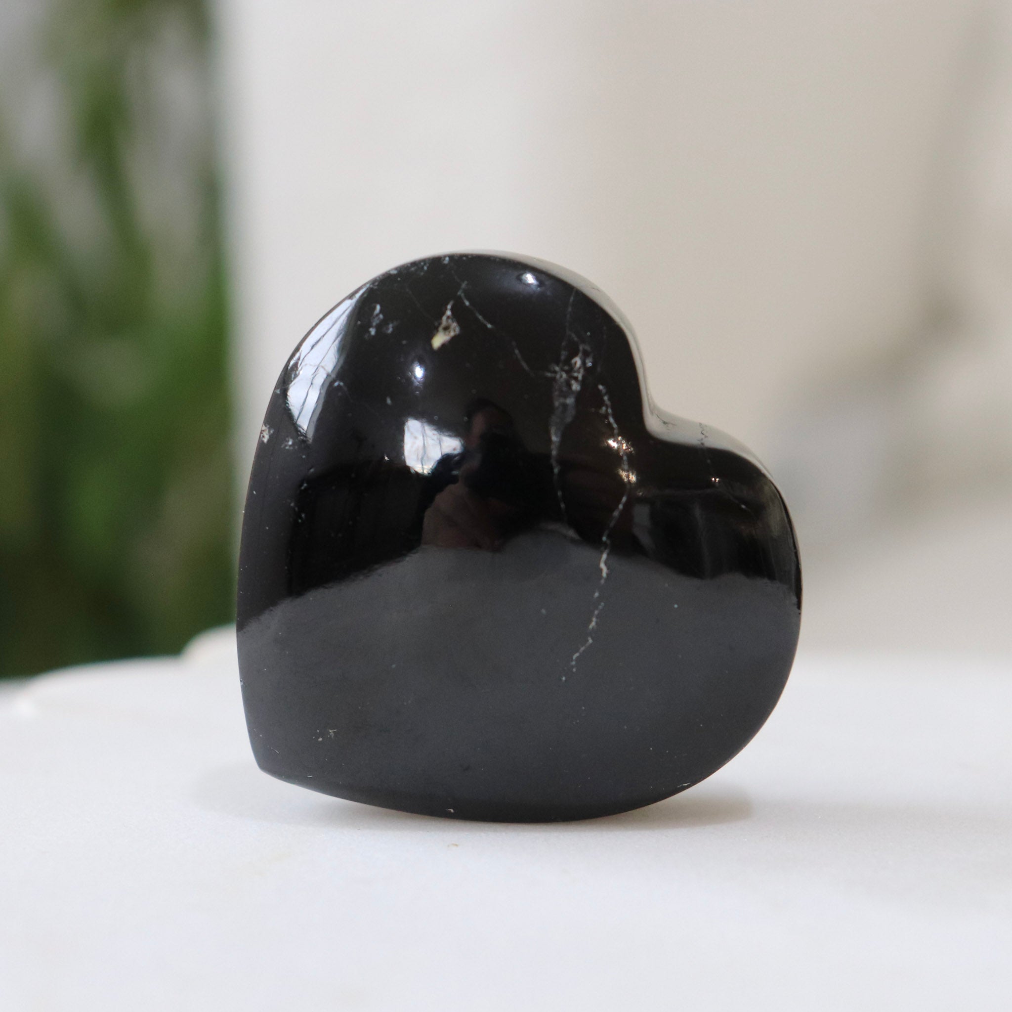 Black Obsidian Standing Heart #1