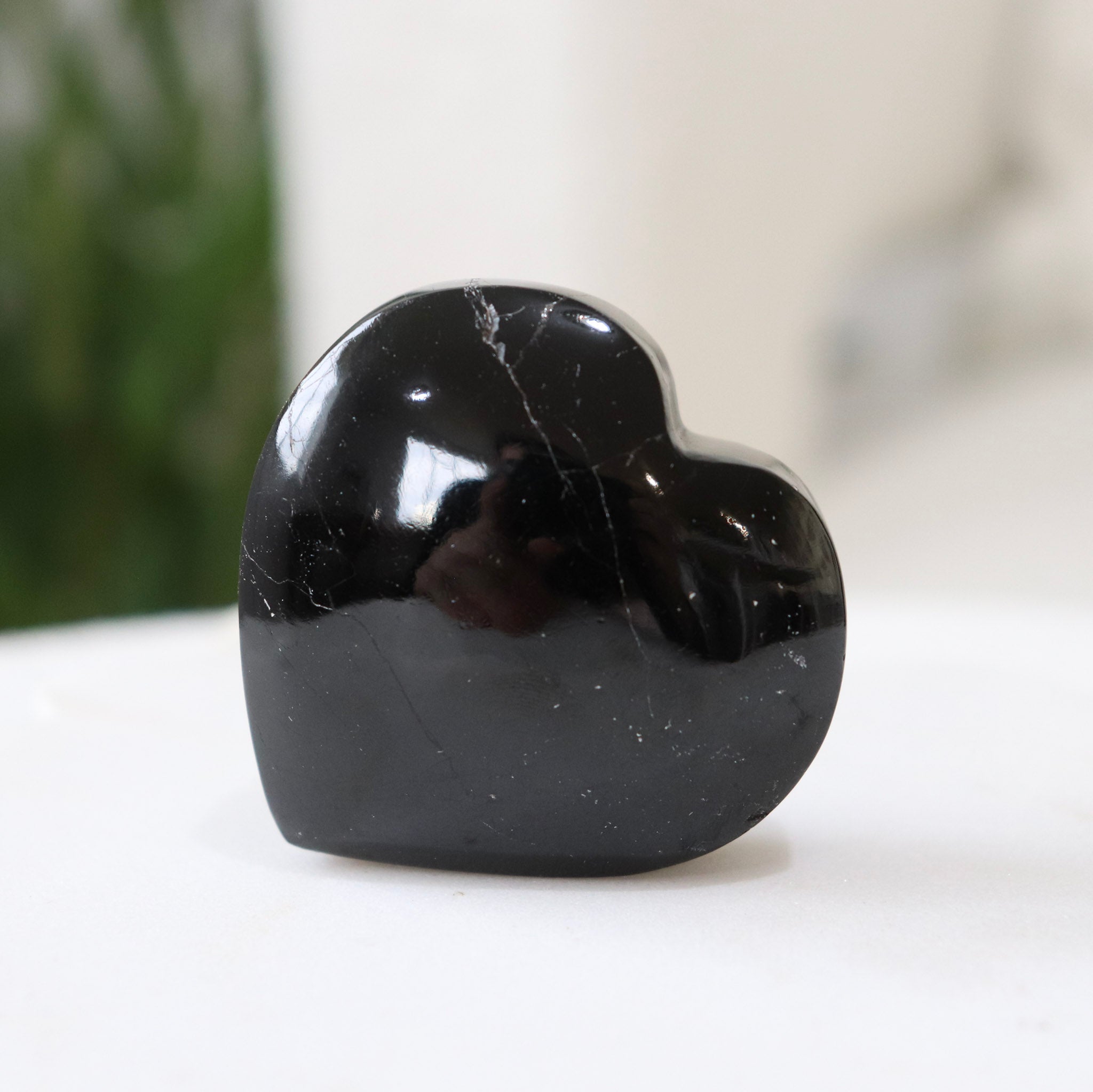 Black Obsidian Standing Heart #2