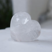 Clear Quartz Standing Heart #1