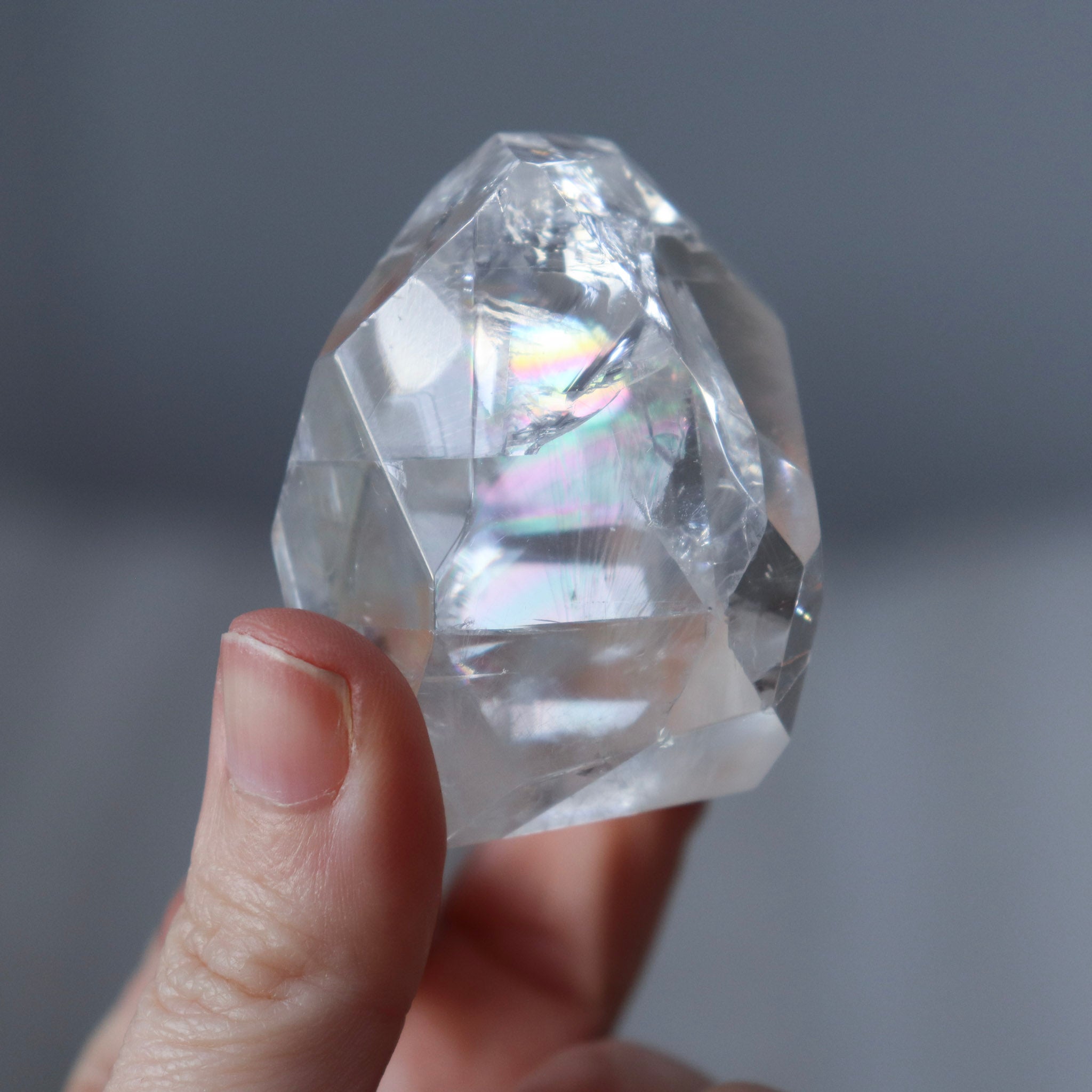 Optical Calcite Freeform with Rainbows #2