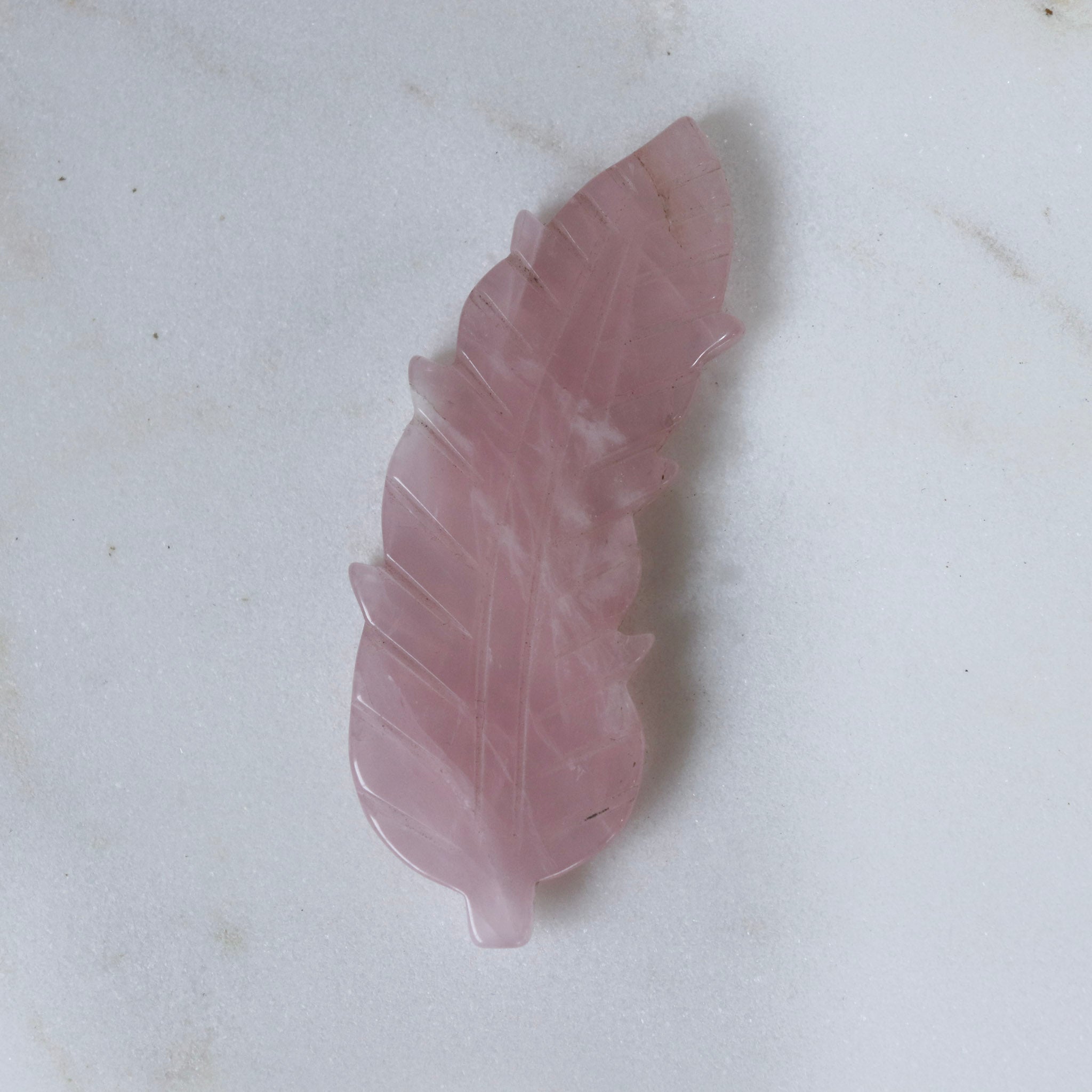 Rose Quartz Feather