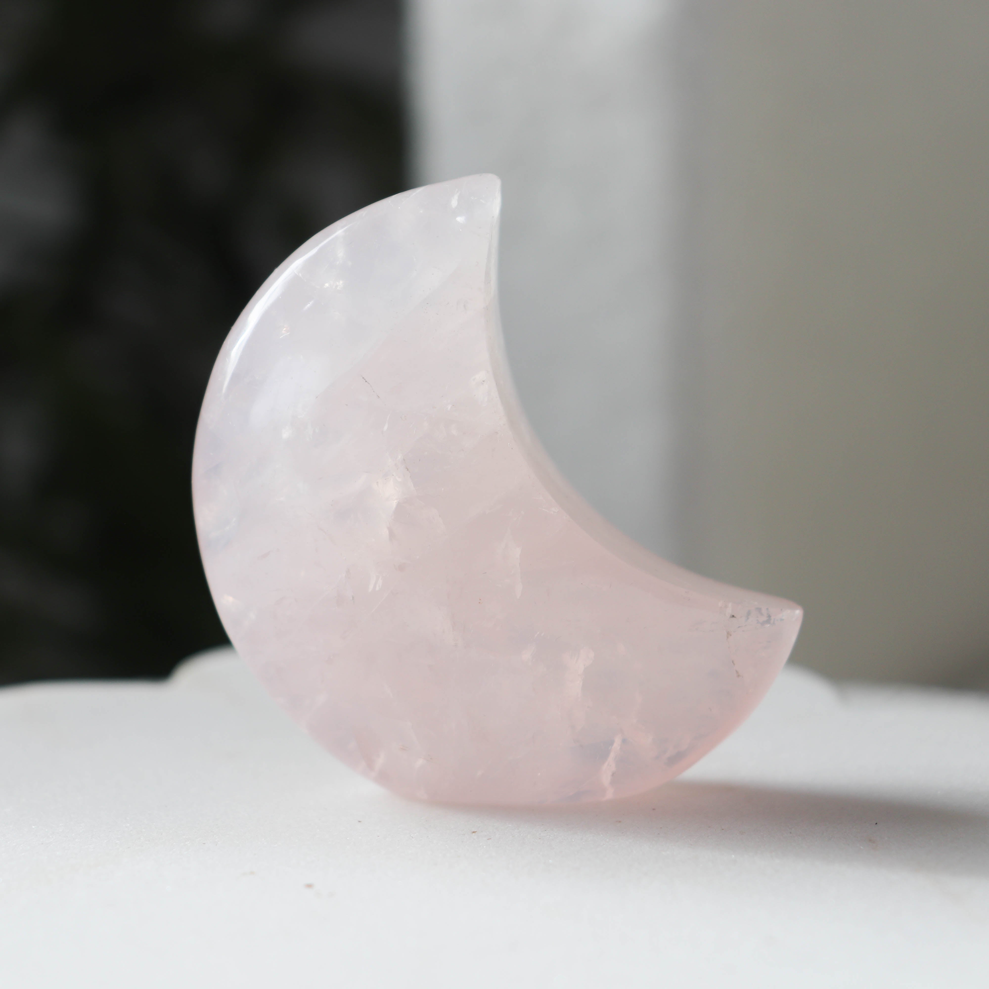 Rose Quartz Standing Moon #2