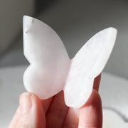 Pink Calcite Standing Butterfly