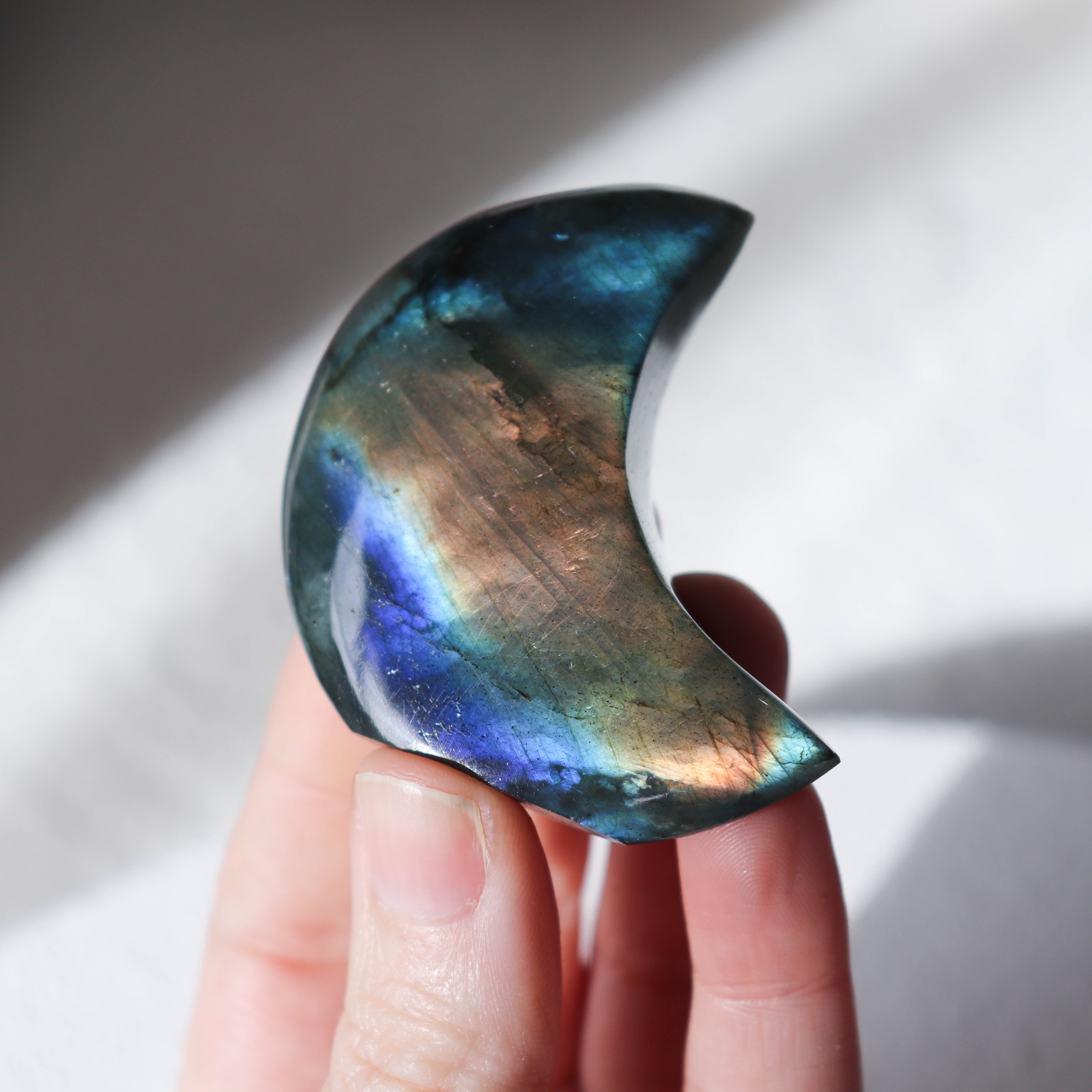 A Grade Labradorite Standing Moon #2