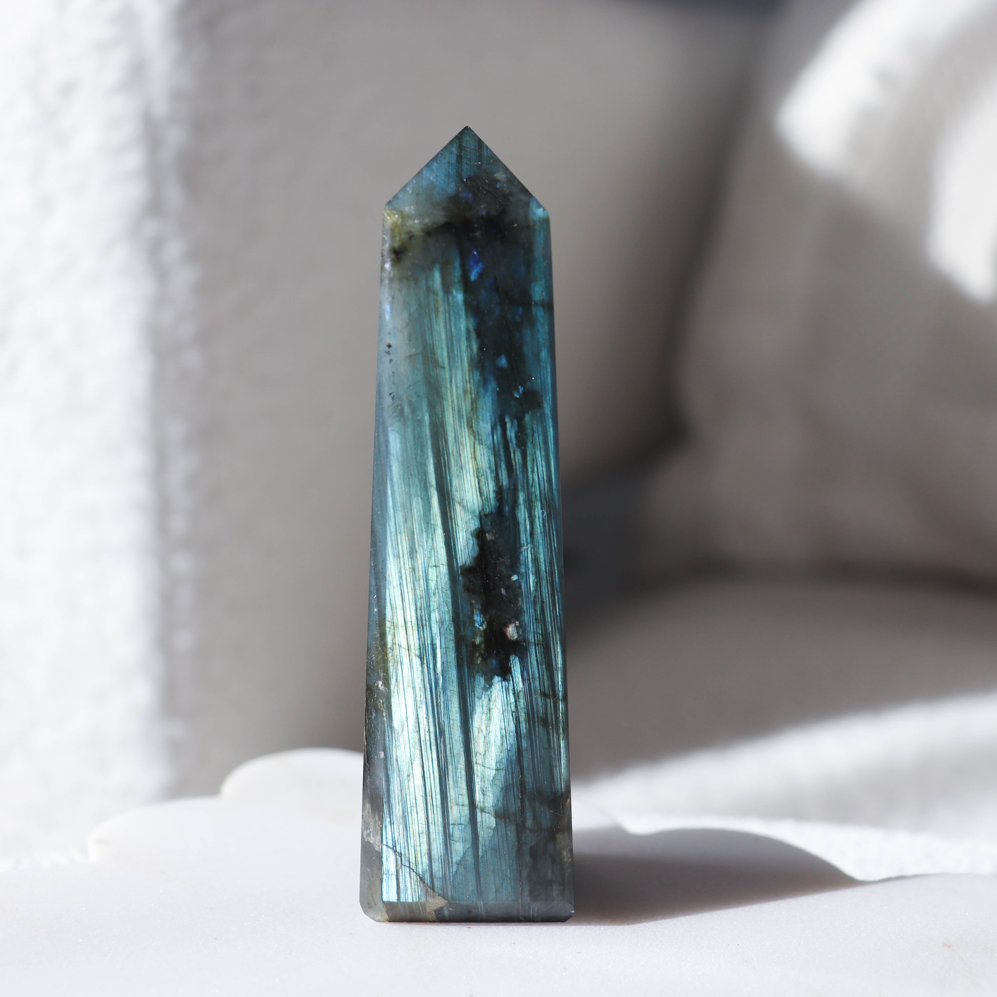 A Grade Labradorite Point #1