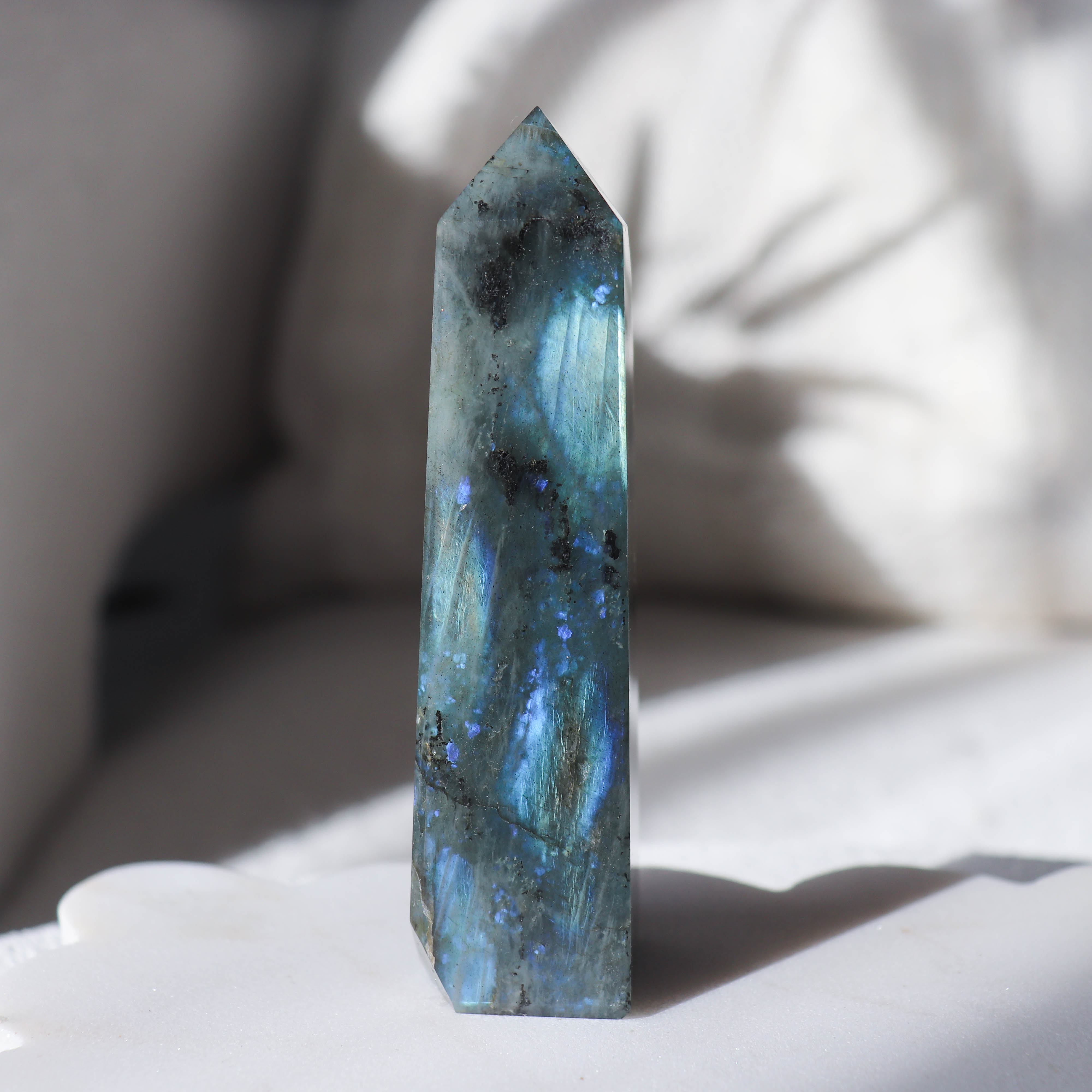 A Grade Labradorite Point #2