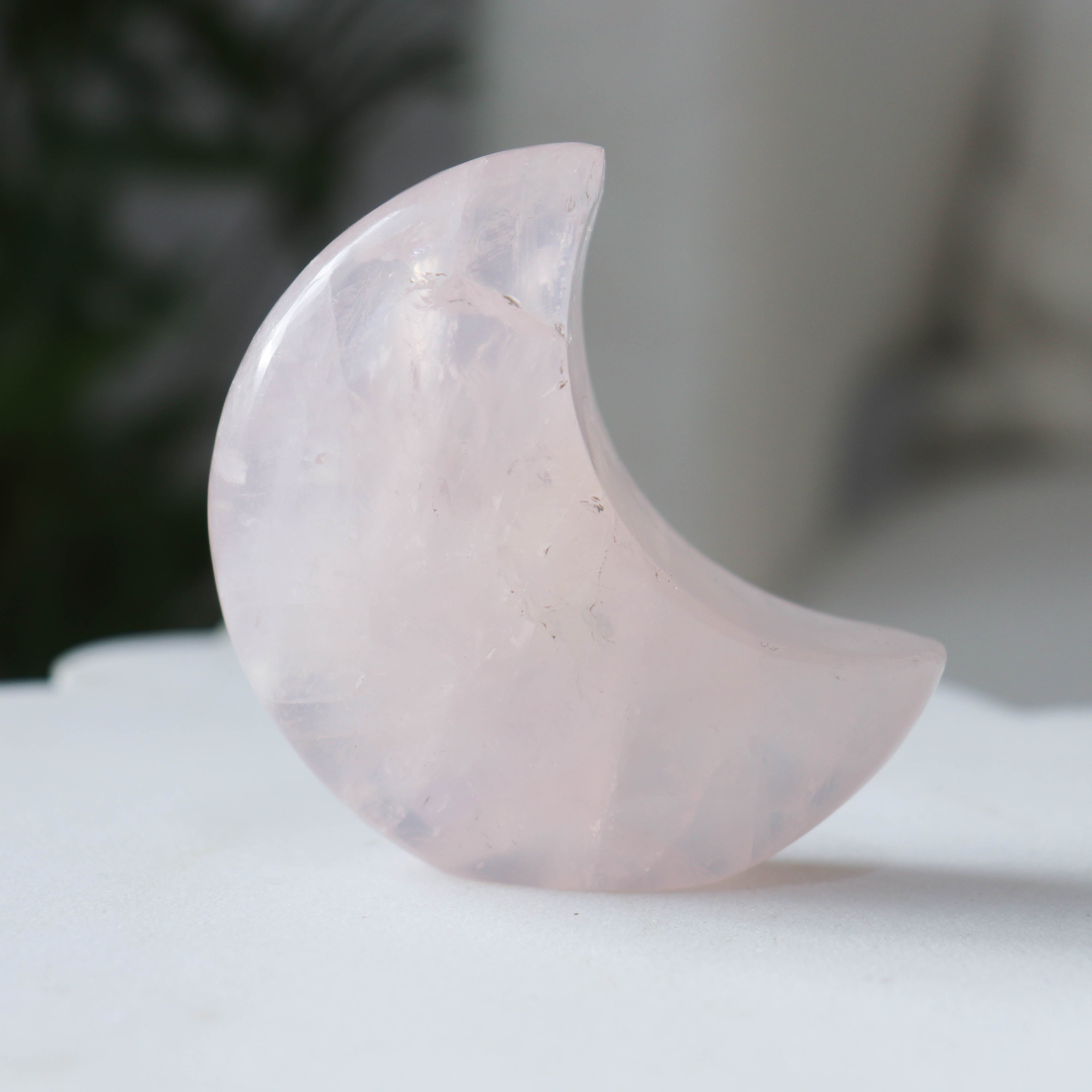 Rose Quartz Standing Moon #2