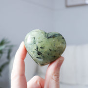 Prehnite Puffy Heart #2
