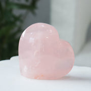 Rose Quartz Standing Heart #1
