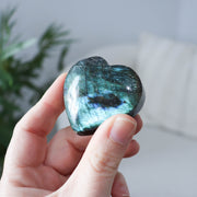 A Grade Labradorite Standing Heart #1