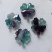 Rainbow Fluorite Clover