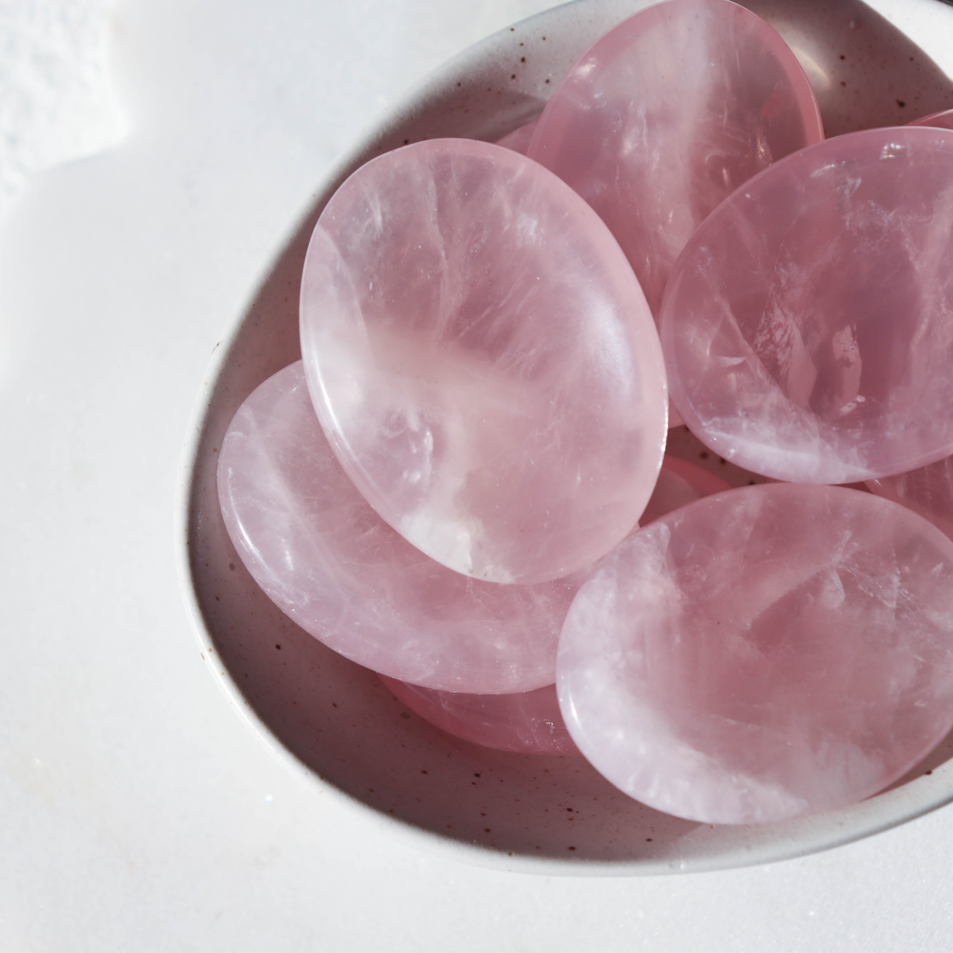 Rose Quartz Worry Stone
