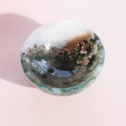 Moss Agate 2inch Bowl #1