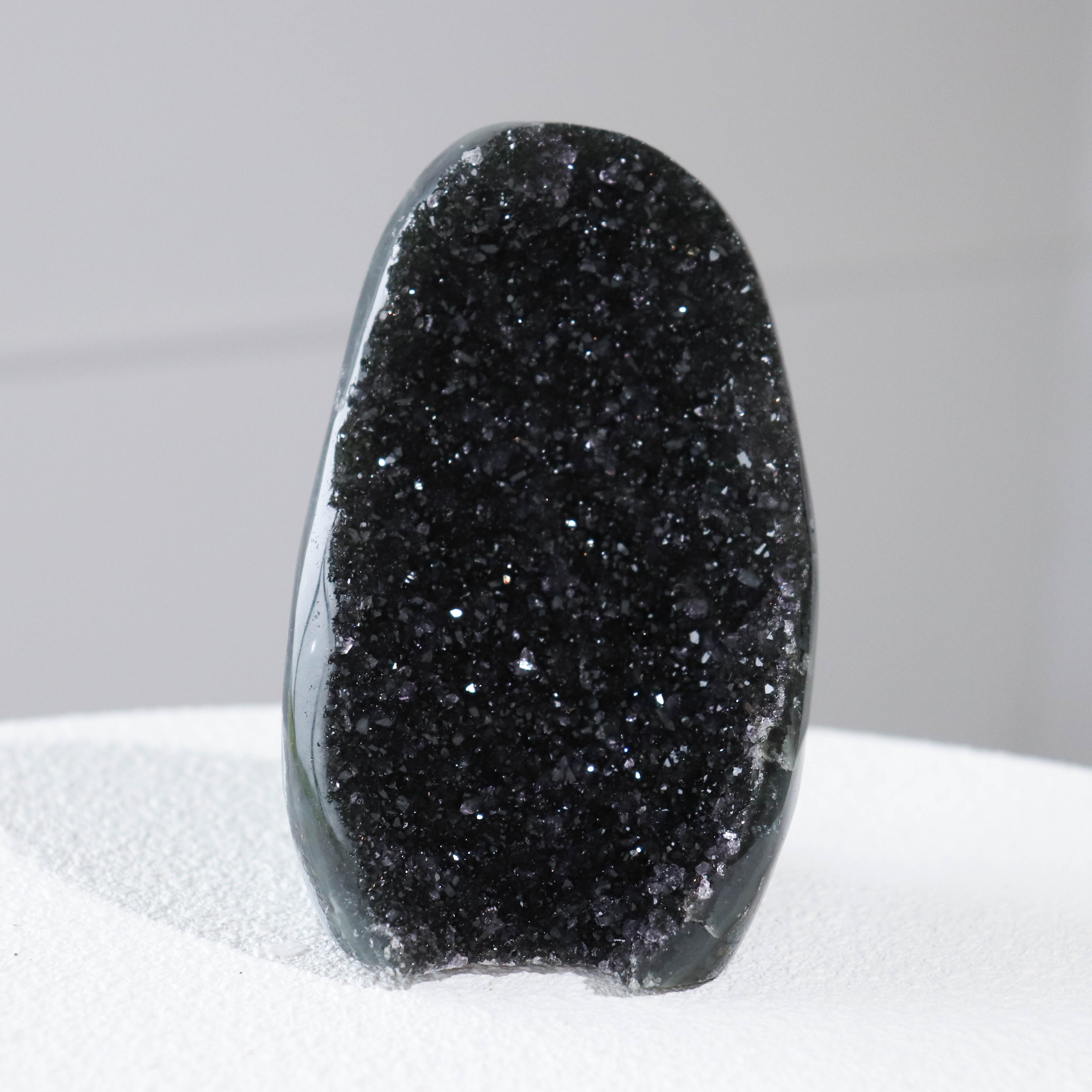 A Black Amethyst Cut Base #5