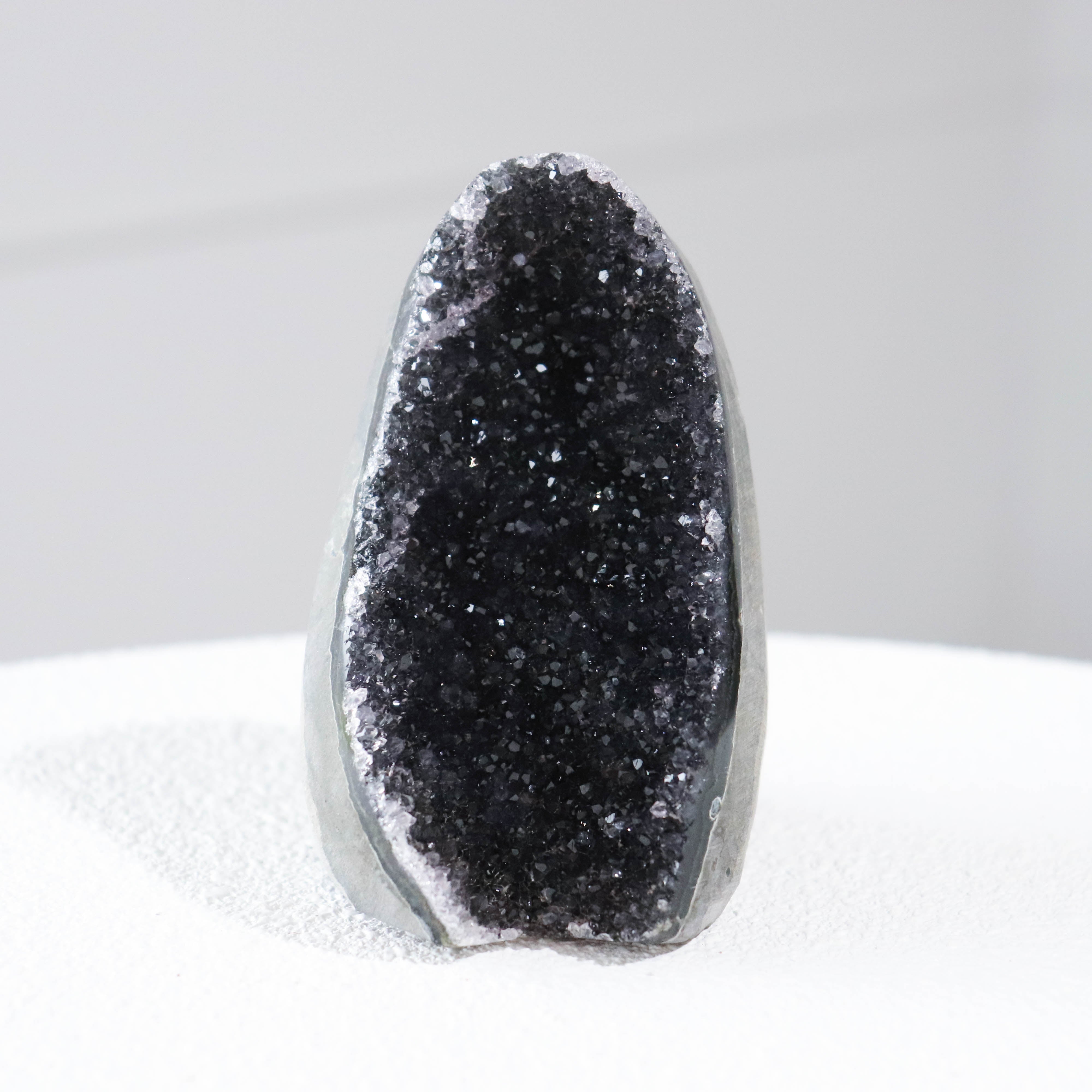 A Black Amethyst Cut Base #6