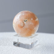Heulandite & Moss Agate Sphere #2