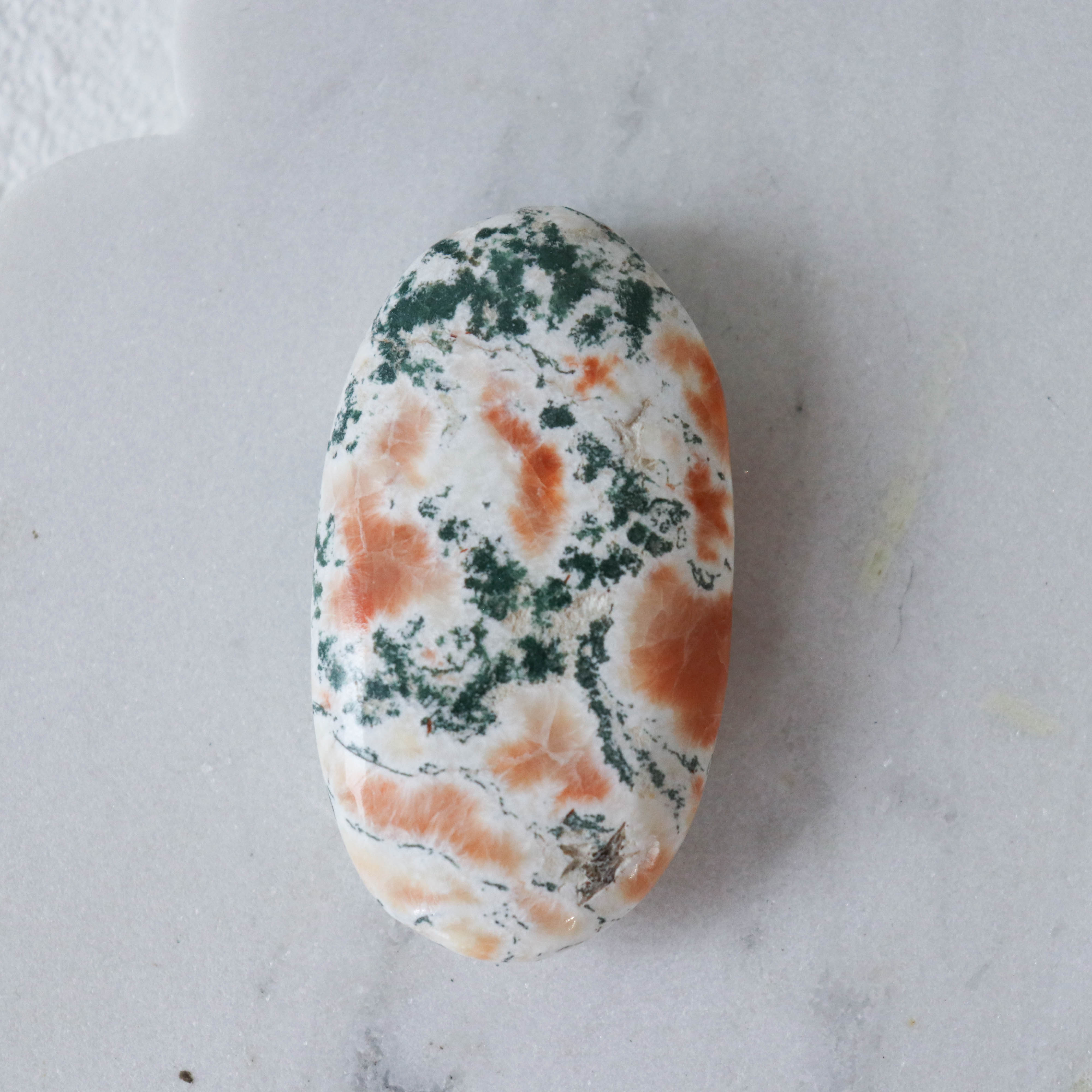 Heulandite & Moss Agate Palm #2
