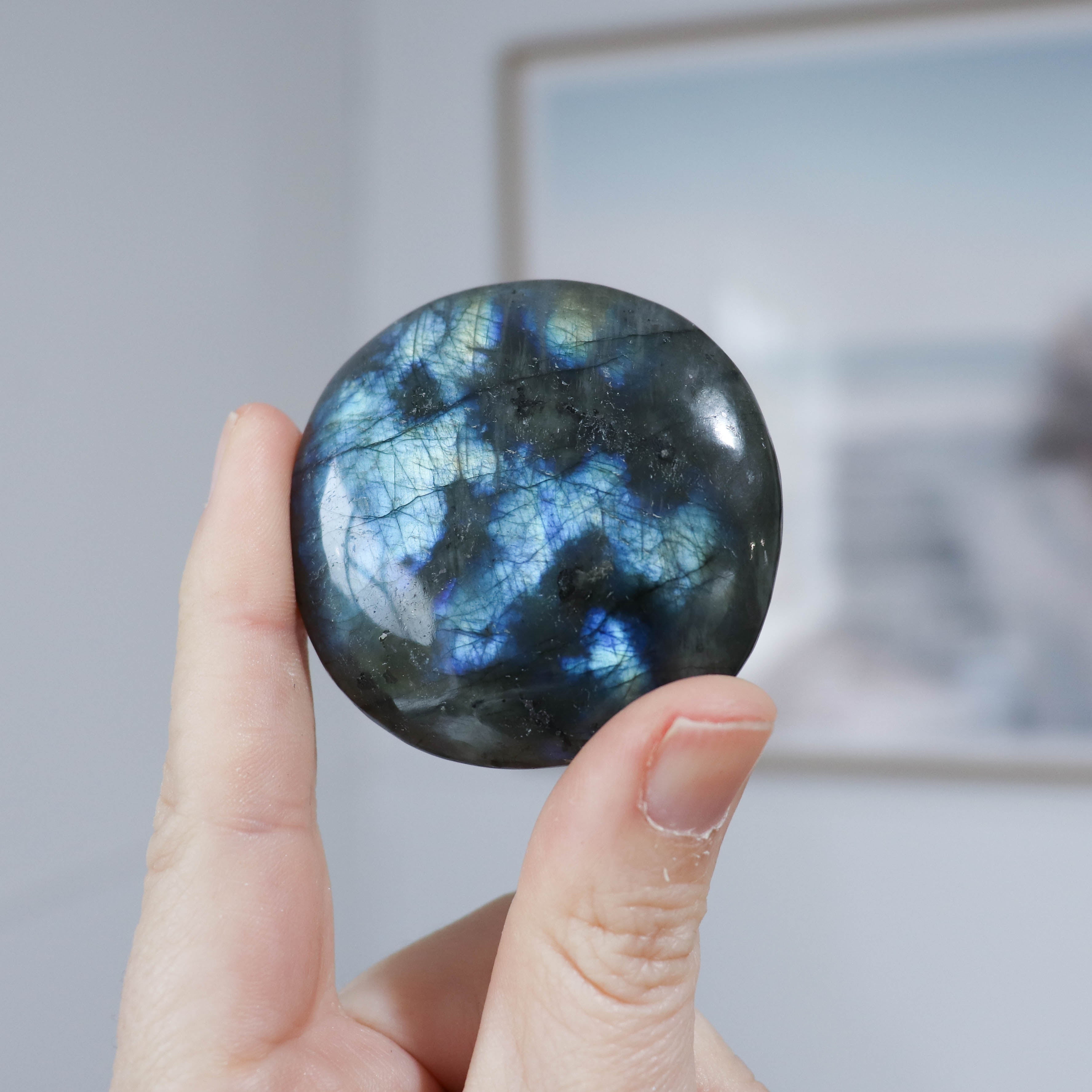 A Grade Labradorite Palm #1
