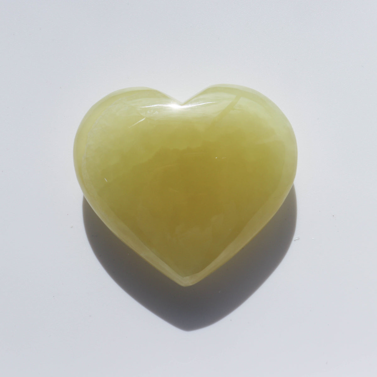 Lemon Calcite Heart #1
