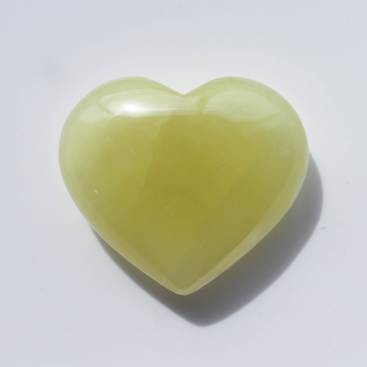 Lemon Calcite Heart #2