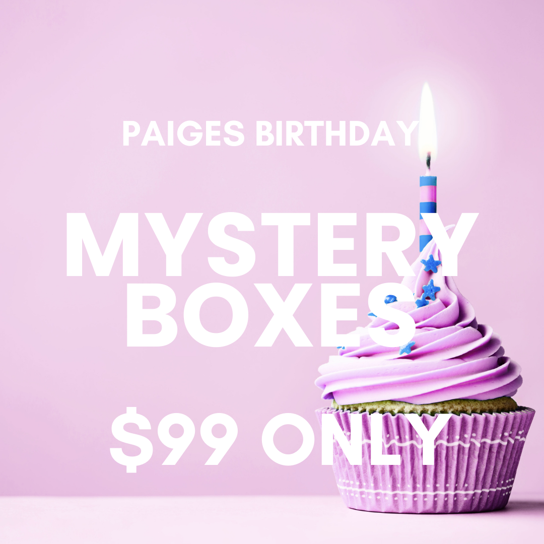 BIRTHDAY MYSTERY BOXES $300 VALUE
