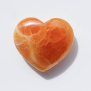 Orange Calcite Heart #3