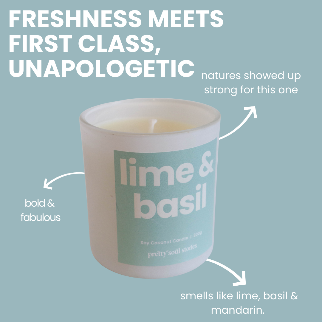 Lime Basil Candle ~ Inspired by Jo Malone