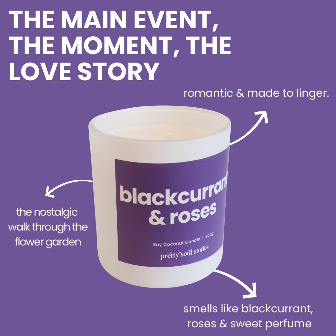 Blackcurrant & Roses Candle ~ Inspired by Baies Diptyque