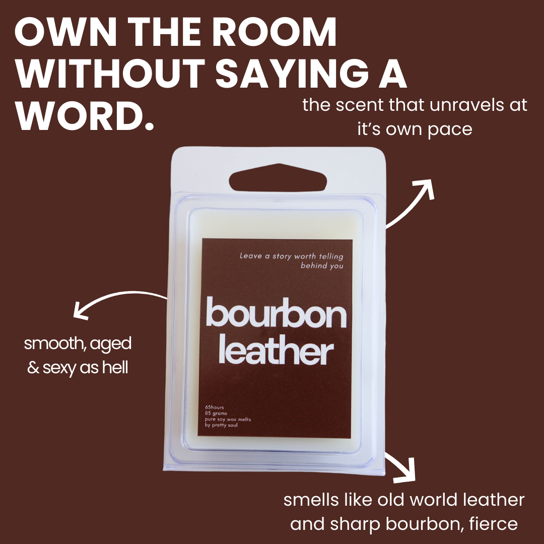 Bourbon Leather Wax Melt