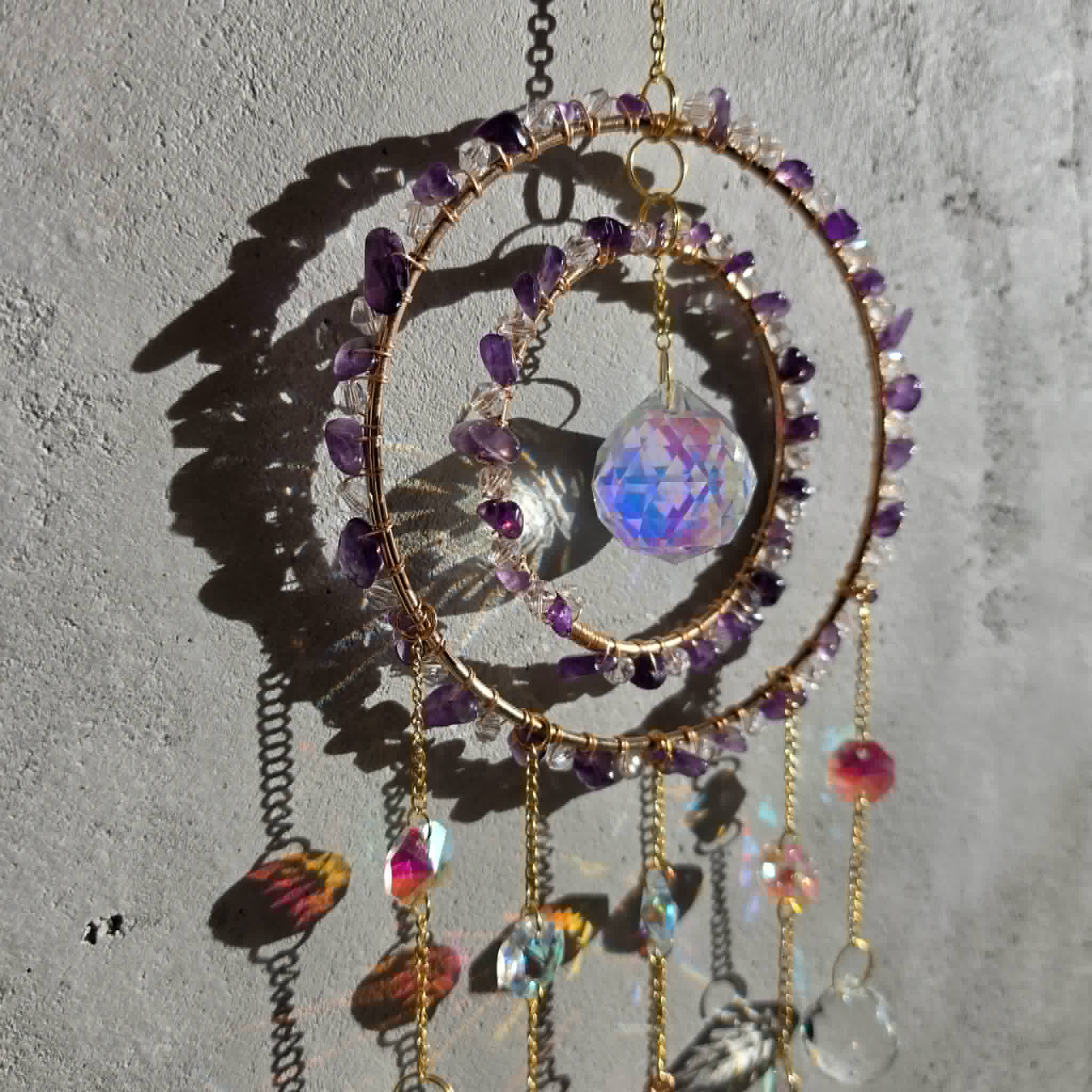 Calm & Peace Double Hoop Suncatcher