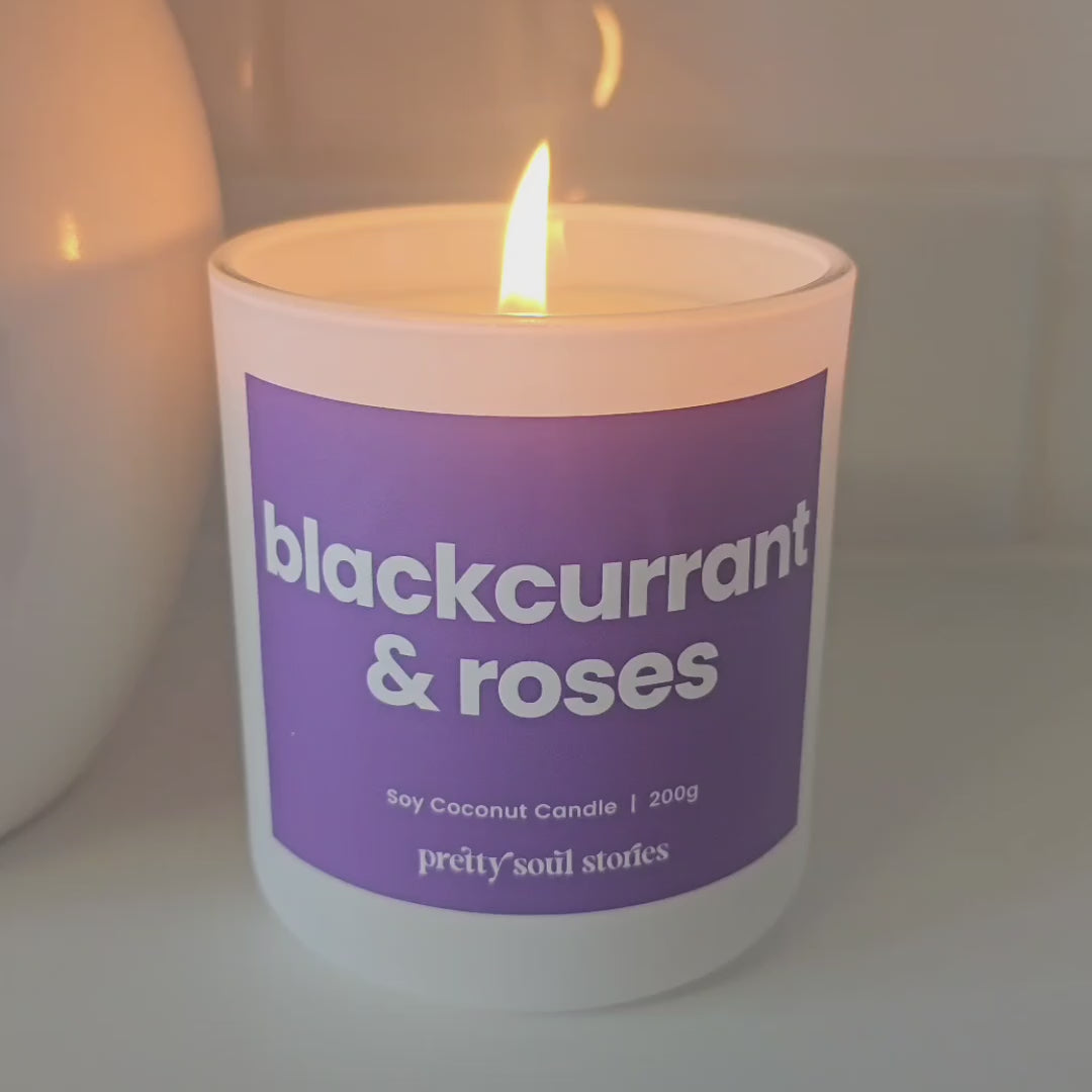 Load video: Blackcurrant &amp; Roses Candle ~ Inspired by Baies Diptyque